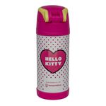 garrafa térmica infantil zonacriativa top handle hello kitty aço inox 350ml (mp)