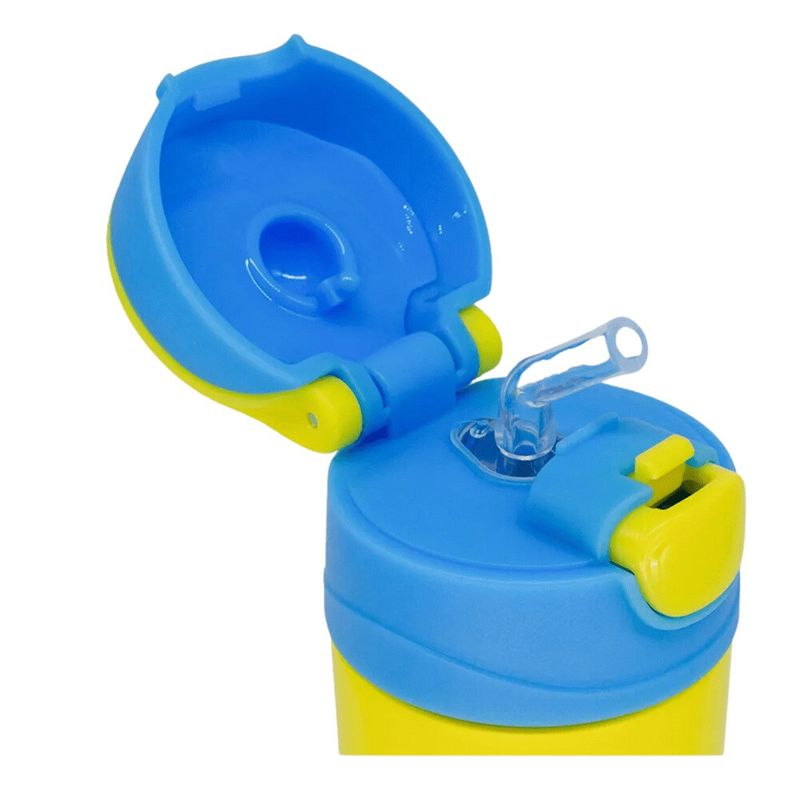 garrafa térmica infantil zonacriativa top handle bob esponja aço inox 350ml (mp)