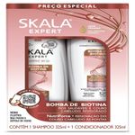 kit shampoo e condicionador skala bomba de biotina 325ml (mp)