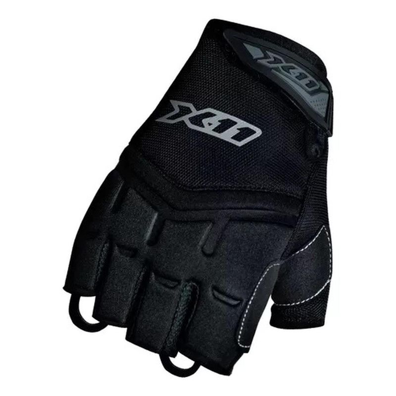 Luva Motoqueiro X11 Fit 1/2 Dedo Masculina Preto G