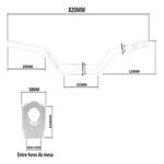 guidão de moto em alumínio oxxy alto verde (mp)