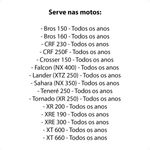 guidão de moto em alumínio oxxy alto verde (mp)