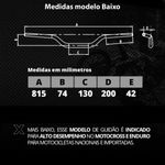 guidão de moto em alumínio oxxy baixo polido (mp)