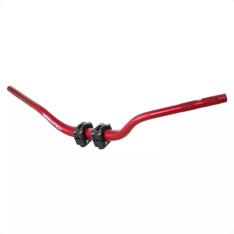 guidão de moto em alumínio oxxy naked vermelho (mp)