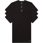 conjunto de camisetas calvin klein 3 peças preta m a-bi