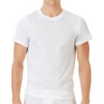 conjunto de camisetas calvin klein 3 peças branca g a-bi