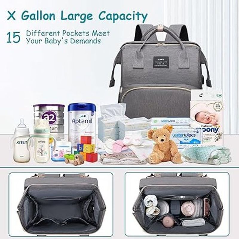 mochila multifuncional para fraldas bebê a-bi