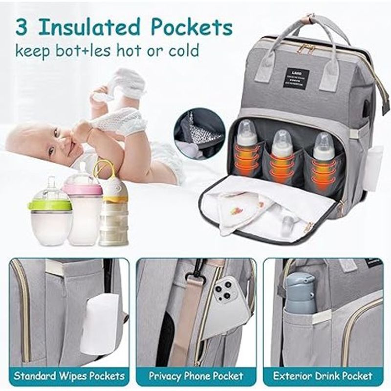 mochila multifuncional para fraldas bebê a-bi