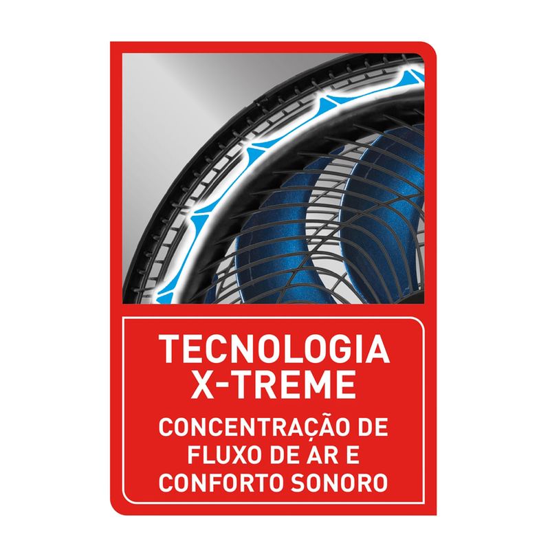 ventilador de parede 40cm arno xtreme preto ve3970b1