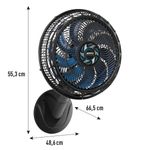 ventilador de parede 40cm arno xtreme preto ve3970b1