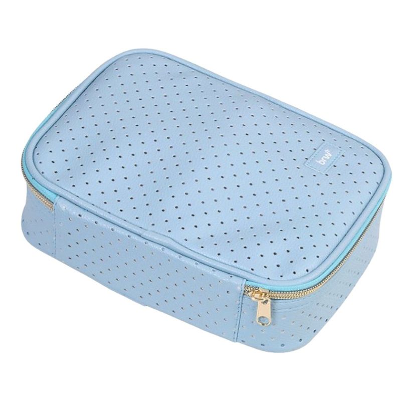 estojo brw box perfurado para 100 canetas azul (mp)