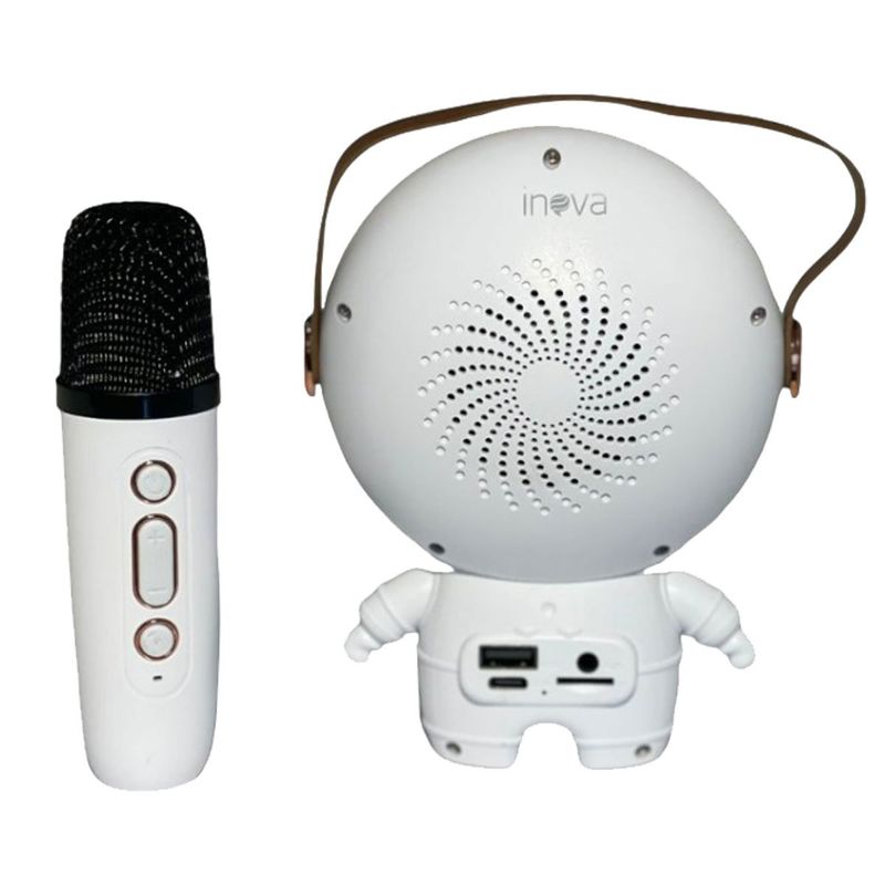 caixa de som inova astro speaker astronauta (mp)
