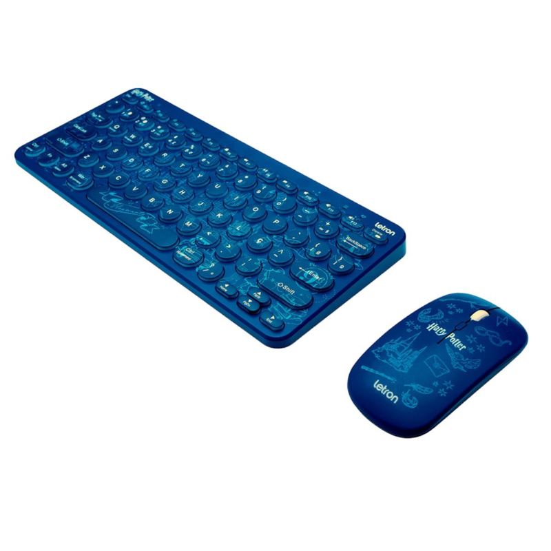 teclado e mouse wireless letron e bluetooth harry potter (mp)