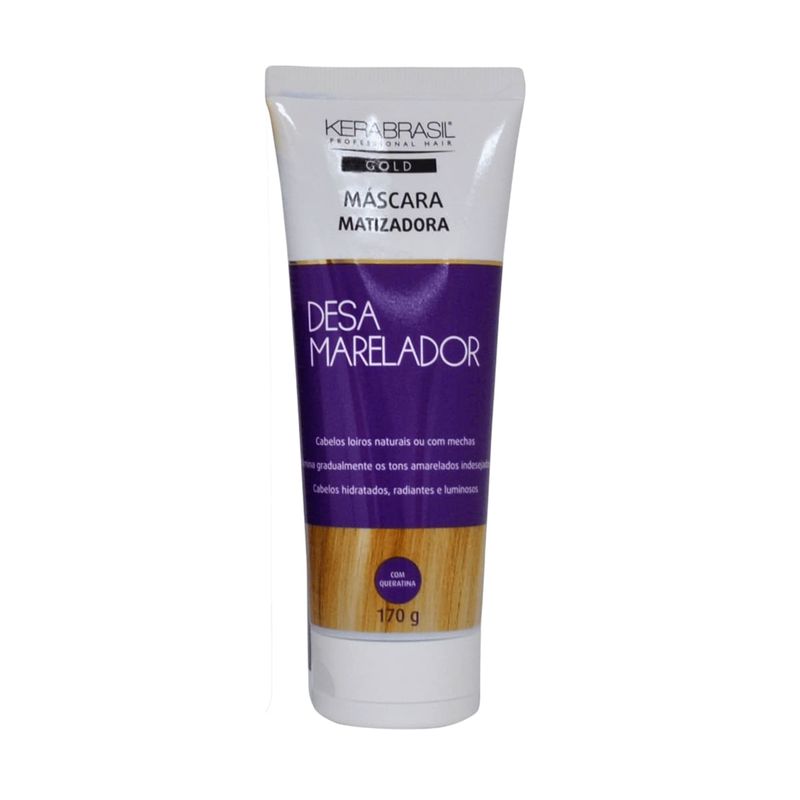 máscara kerabrasil gold desamarelador 170g (mp)