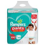 fralda pampers pants ajuste total bag tamanho xxg 60 unidades