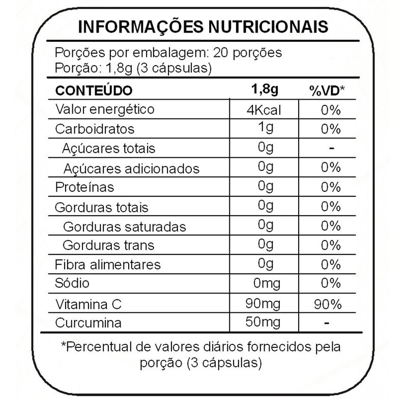 cúrcuma+ pimenta preta com vitamina c 60 cápsulas amazon ervas