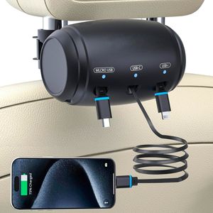 Carregador Veicular Magjieyx 3 Em 1 Cabo de Dock de Carregamento Rápido USB tipo C A-BI