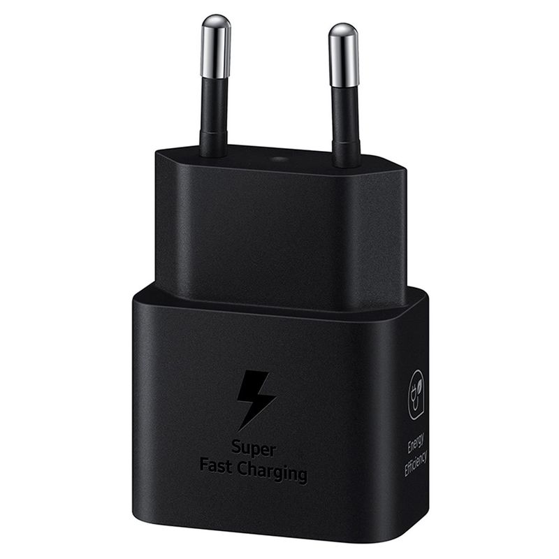 carregador para smartphone usb-c 25w preto