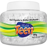gel fixador para cabelo muriel teen molhado cristal 180g (mp)