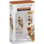 kit shampoo e condicionador studio hair hidratação e força 250ml (mp)