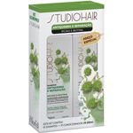 kit shampoo e condicionador studio hair antiqueda e reparação 250ml (mp)