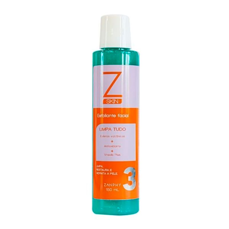 esfoliante facial limpa tudo zanphy skin 150ml