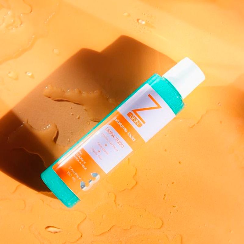 esfoliante facial limpa tudo zanphy skin 150ml