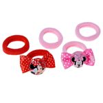 kit elástico para cabelo marco boni minnie 05 unidades (mp)