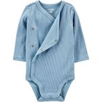 conjunto body 4 peças 24m carter's simple joys listras manga comprida a-bi