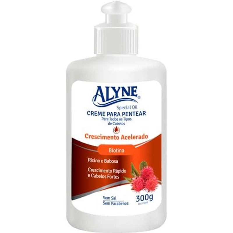 creme para pentear alyne crescimento acelerado biotina 300g (mp)