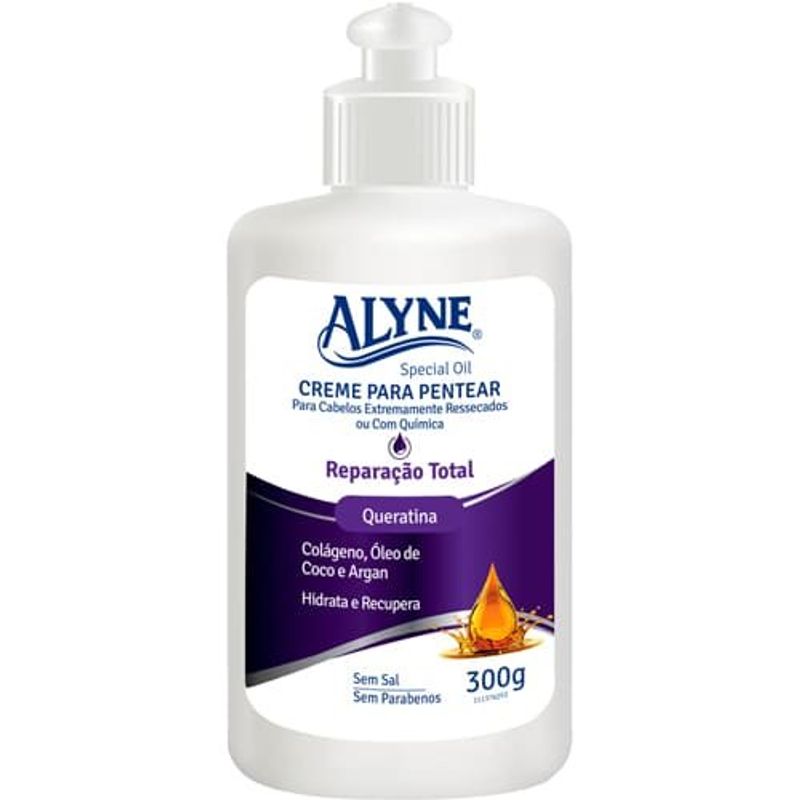 creme para pentear alyne reparação total 300g (mp)