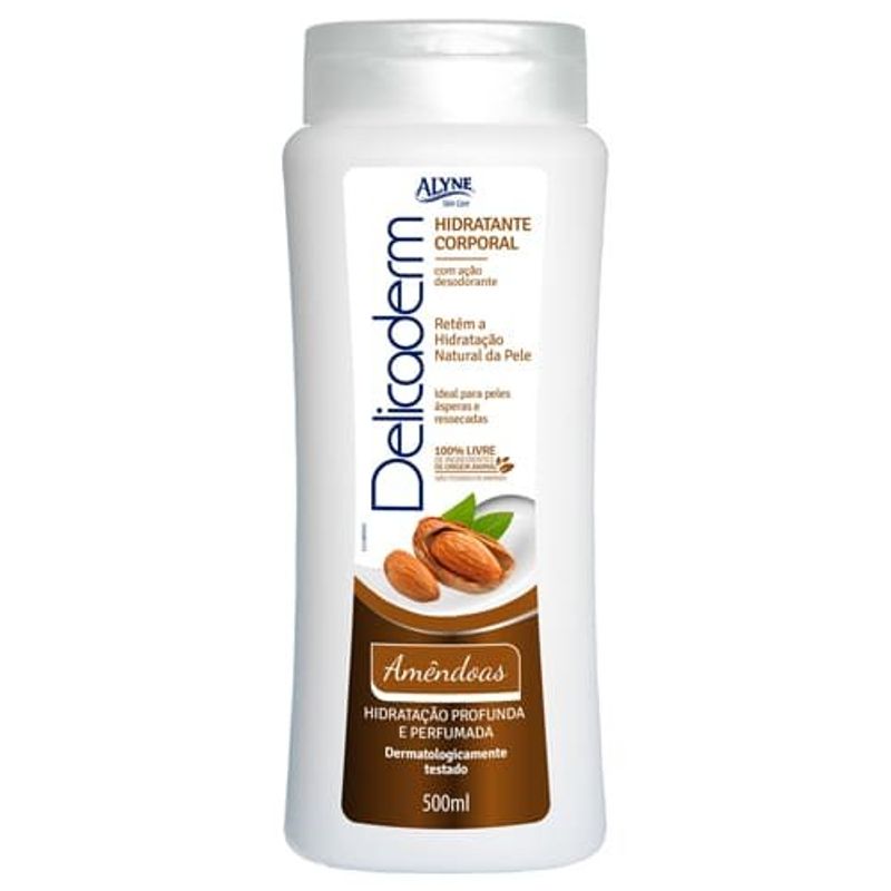 hidratante corporal delicaderm amêndoas 500ml (mp)
