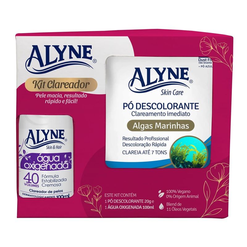 kit clareador alyne duo algas marinhas (mp)