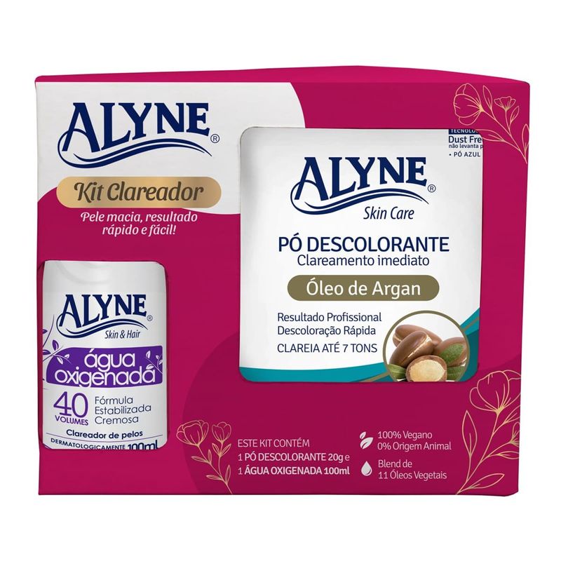 kit clareador alyne duo óleo de argan (mp)