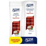 kit shampoo e condicionador alyne regenerador 350ml (mp)