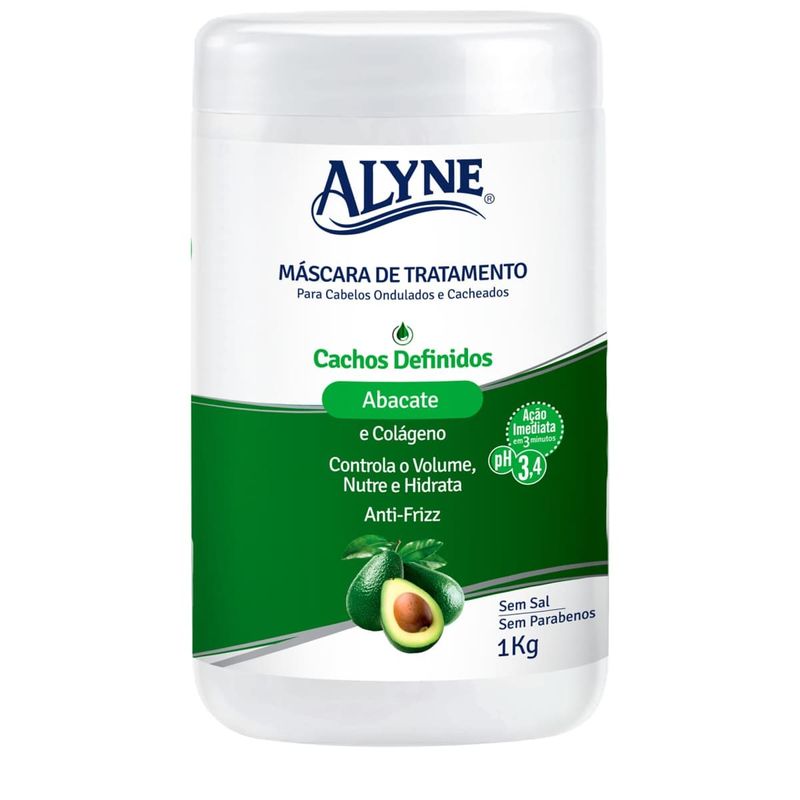 máscara de tratamento alyne cachos definidos 1kg (mp)