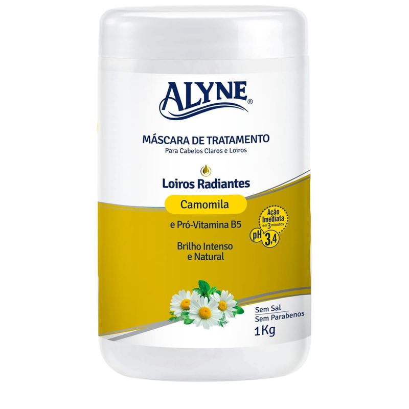 máscara de tratamento alyne louros radiantes 1kg (mp)