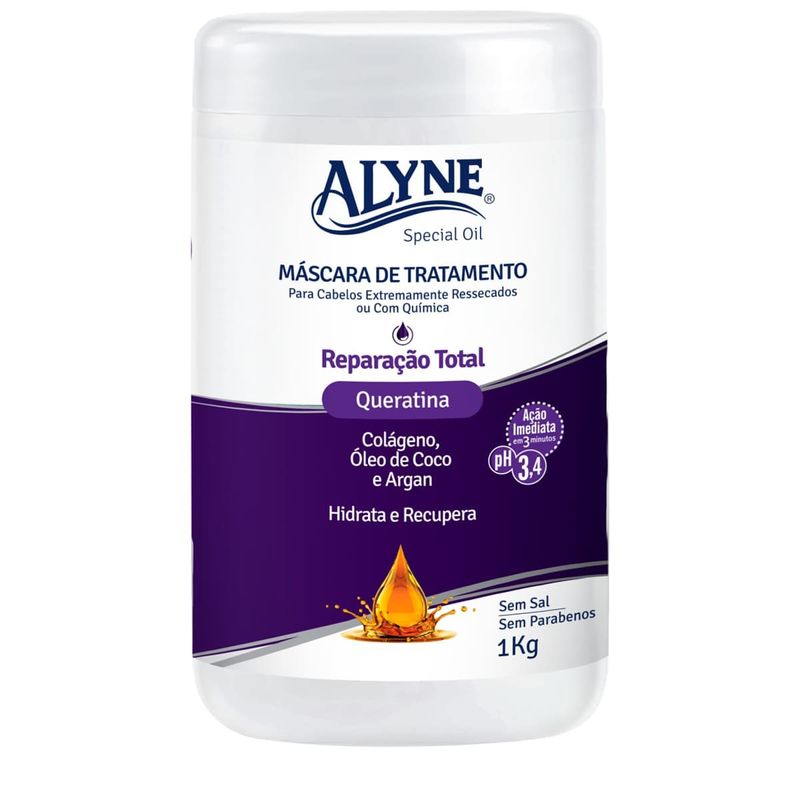 máscara de tratamento alyne reparação total 1kg (mp)