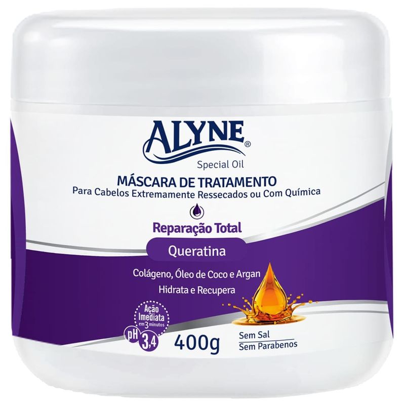 máscara de tratamento alyne reparação total 400g (mp)