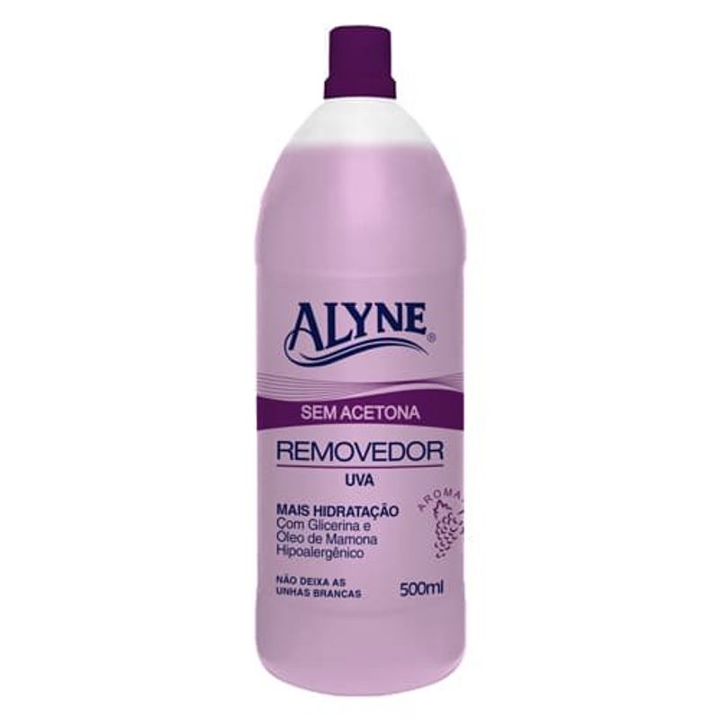 removedor sem acetona alyne uva 500ml (mp)