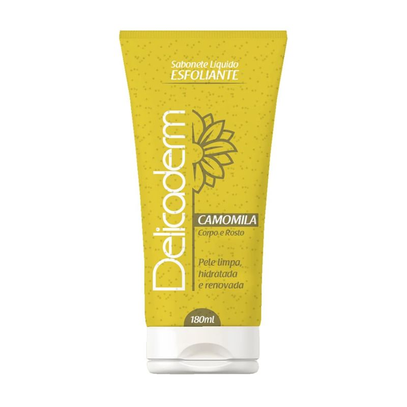sabonetelíquido alyne esfoliante delicaderm camomila 180ml (mp)