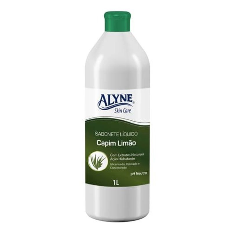 sabonete líquido alyne skin care capimlimão 1l (mp)