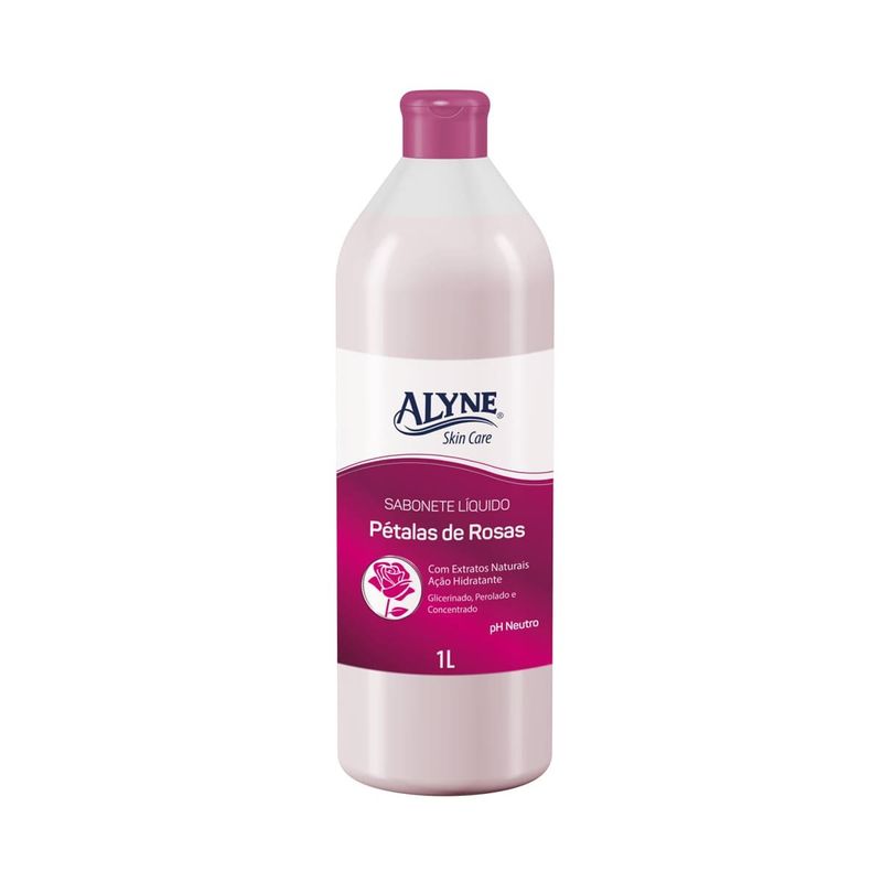 sabonetelíquido alyne skin care pétalas de rosas 1l (mp)