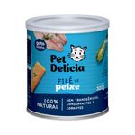 ração úmida pet delícia gatos file de peixe 320g (mp)