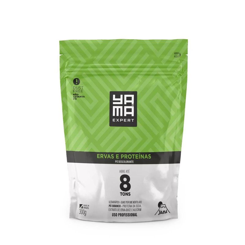 pó descolorante yama ervas e proteínas refil 300g (mp)