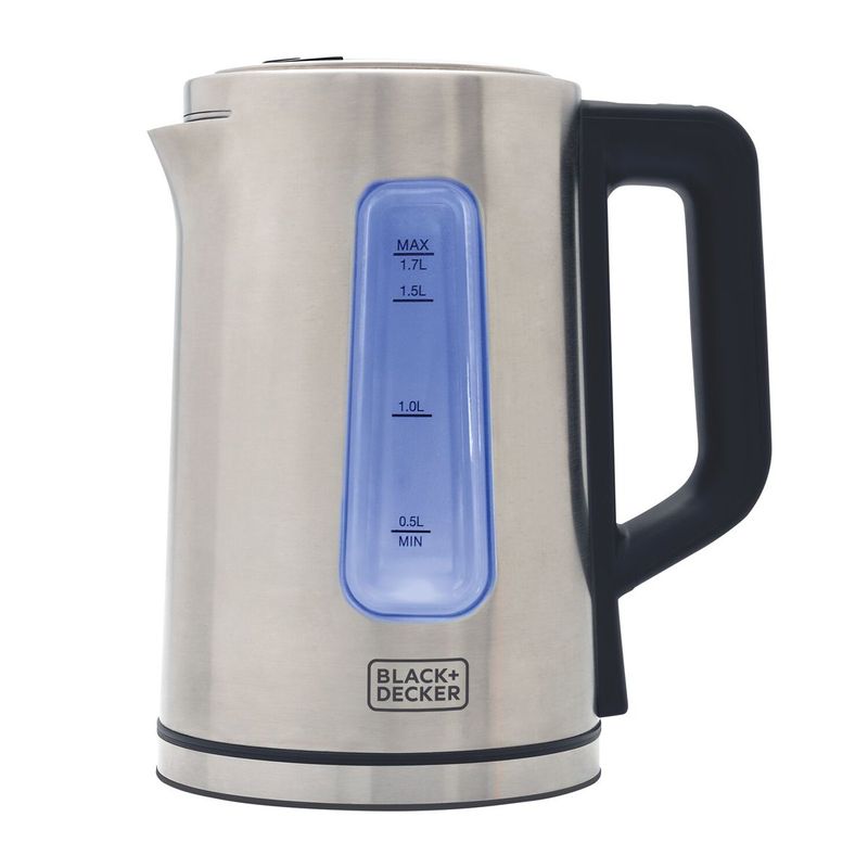 chaleira elétrica black+decker gourmand gris inox 127v kepg-br