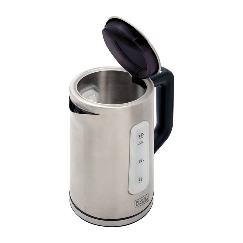 chaleira elétrica black+decker gourmand gris inox 127v kepg-br