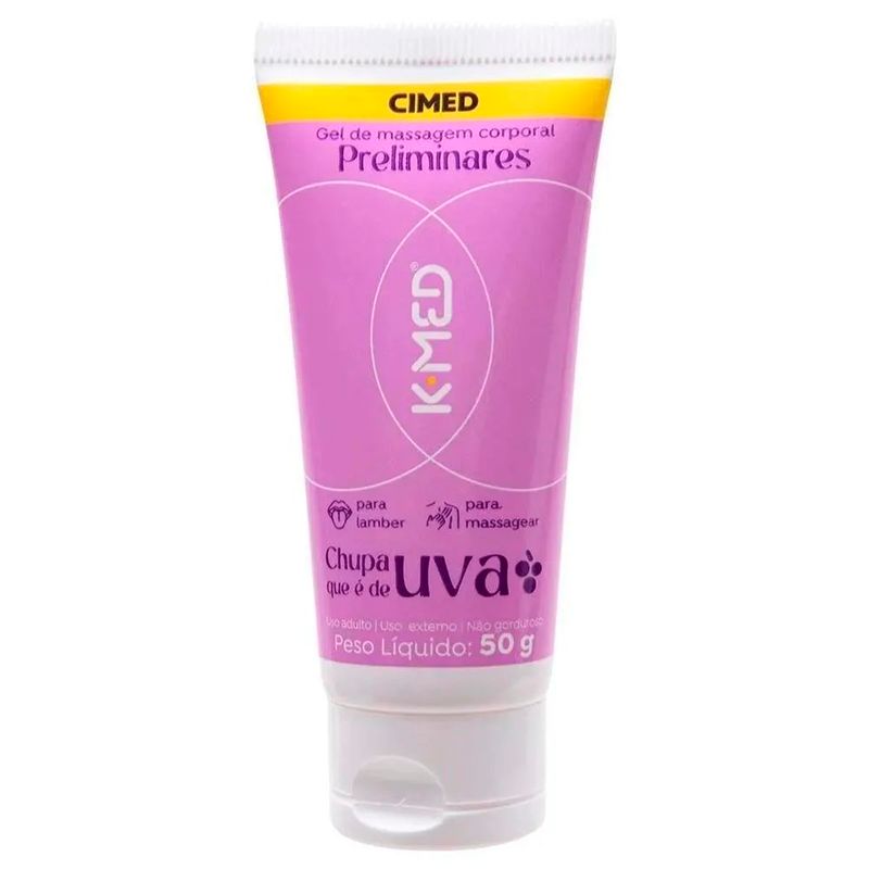 gel lubrificante k-med chupa que é de uva 50g
