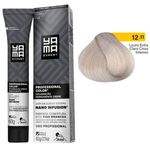 coloração creme yama nano infusion 12.11 louro extra claro cinza intenso (mp)