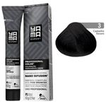 coloração creme yama nano infusion 3.0 mix castanho escuro (mp)